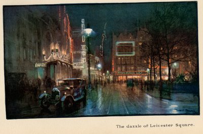De schittering van Leicester Square, uit 